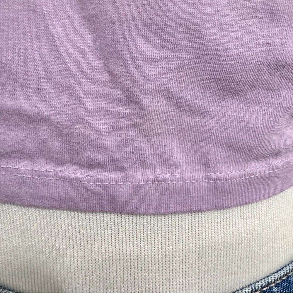 ASOS Design Lilac Puff Sleeve Crop Top Size 6